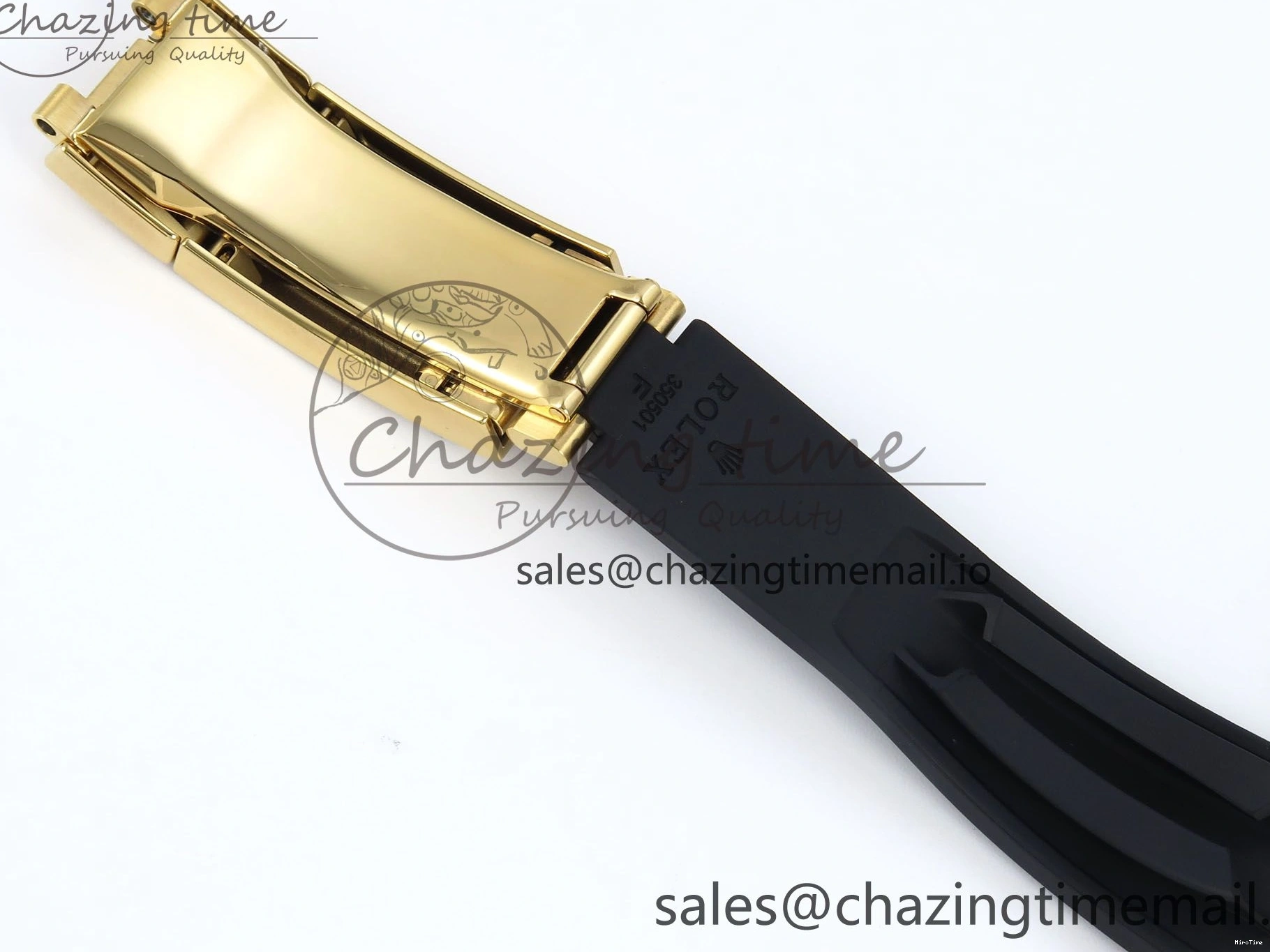 MiroTime 0203 Daytona 126538TBR EWEF 1:1 Best Edition 904L Steel YG Crystal Dial Diamonds Bezel on Black Rubber Strap SH OdorResistant 463